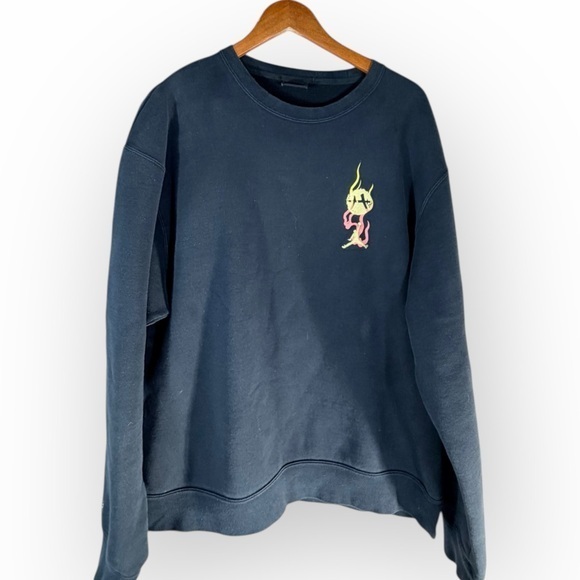 Jordan Other - Jordan Navy Sweatshirt with Yellow and Pink Graphic Rare